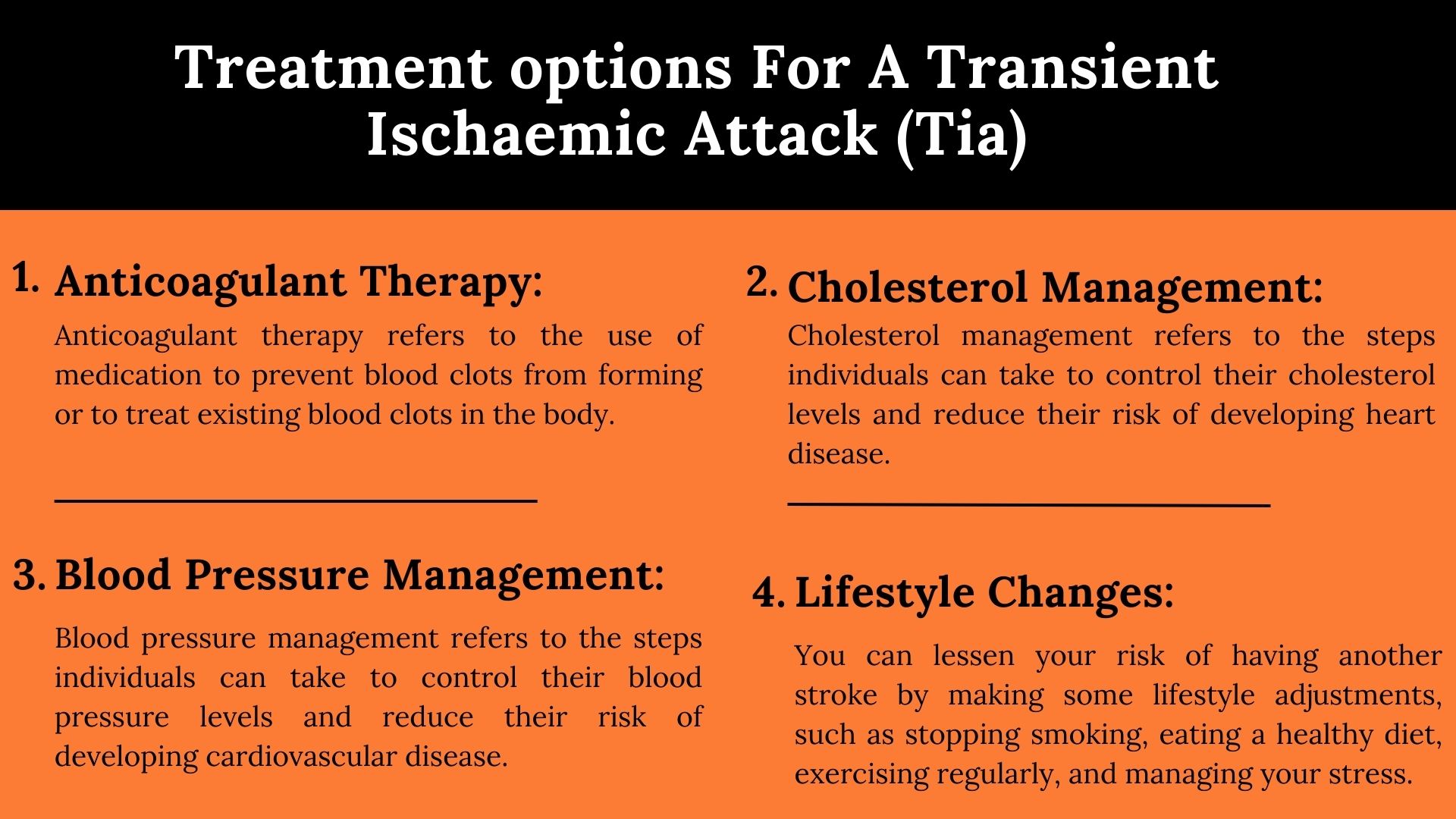 Treatment Options for TIA